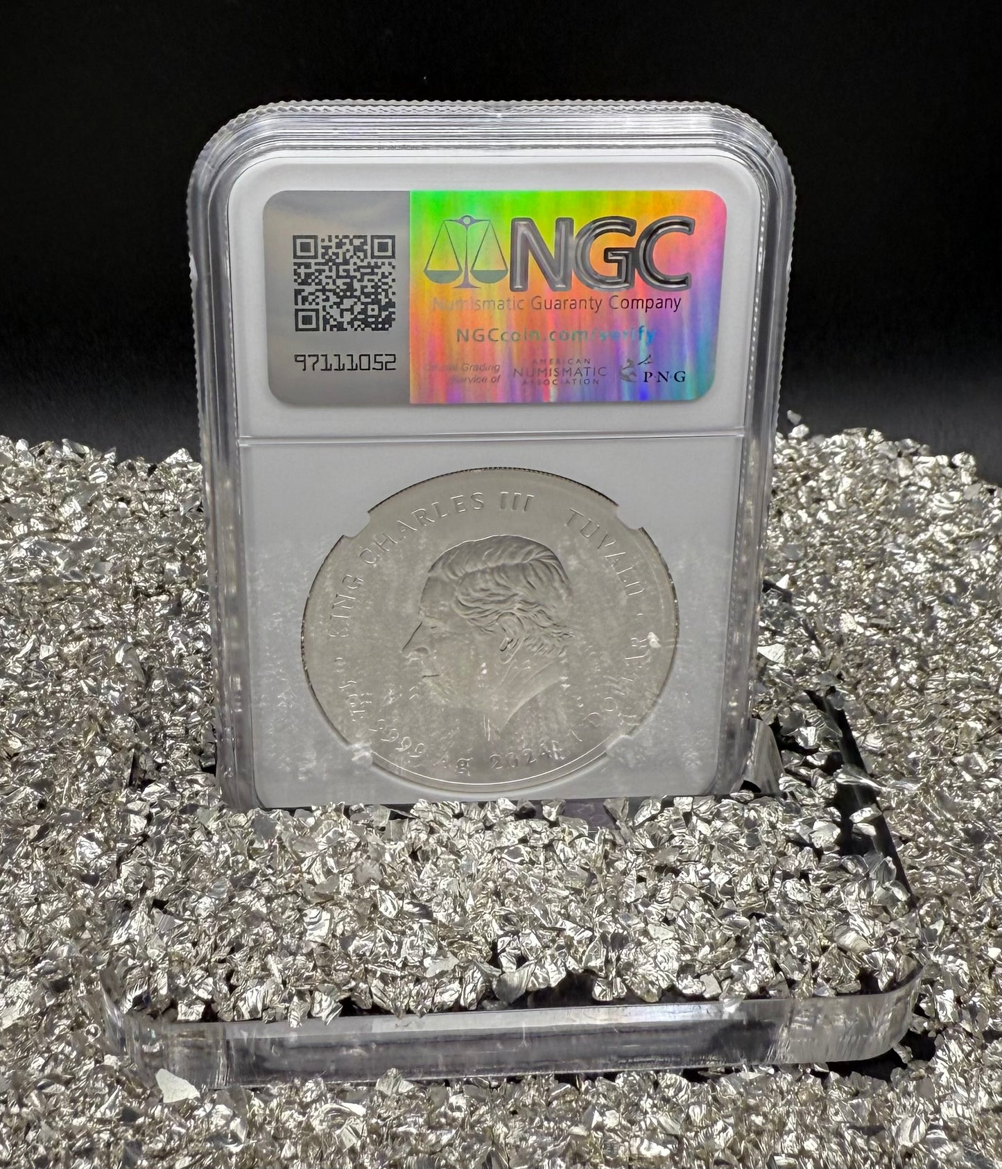 2024 Silver $1 Tuvalu Teenage Mutant Ninja Turtles Colorized 40th Anniversary NGC MS70 Early Releases Blue Label New Holder (Rare 1 of 35)