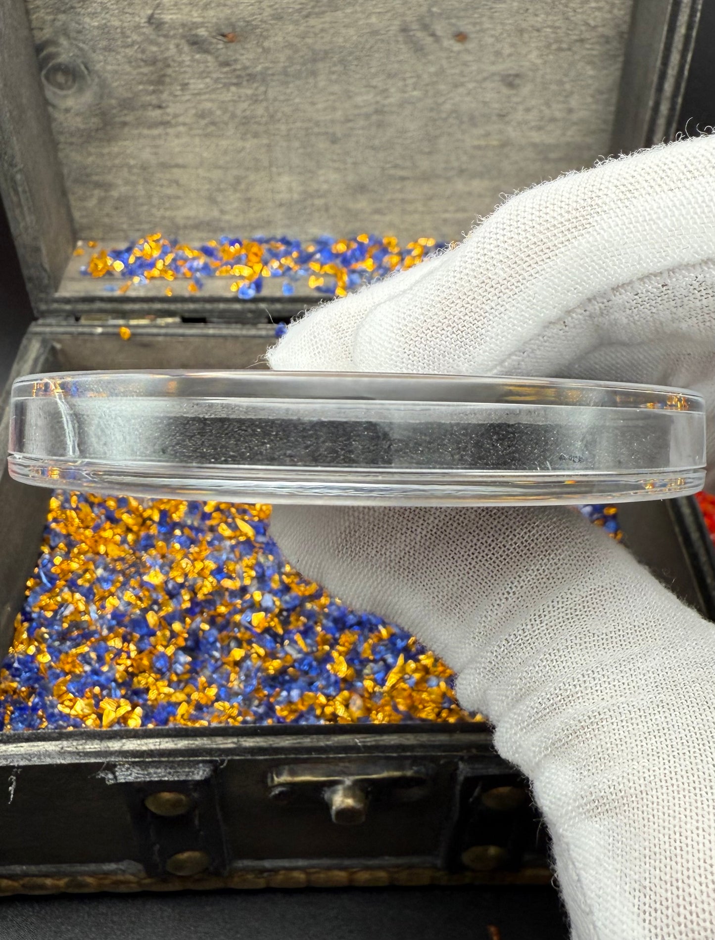 'Aztec Silver Doubloon' Pirate Treasure Hand Crafted by Peculiar Coins 1 Troy Ounce .999 Fine Silver Round Hand Crafted Double Sided Skull Antique Finish Includes Wood Treasure Chest, Capsule & COA Mint Condition