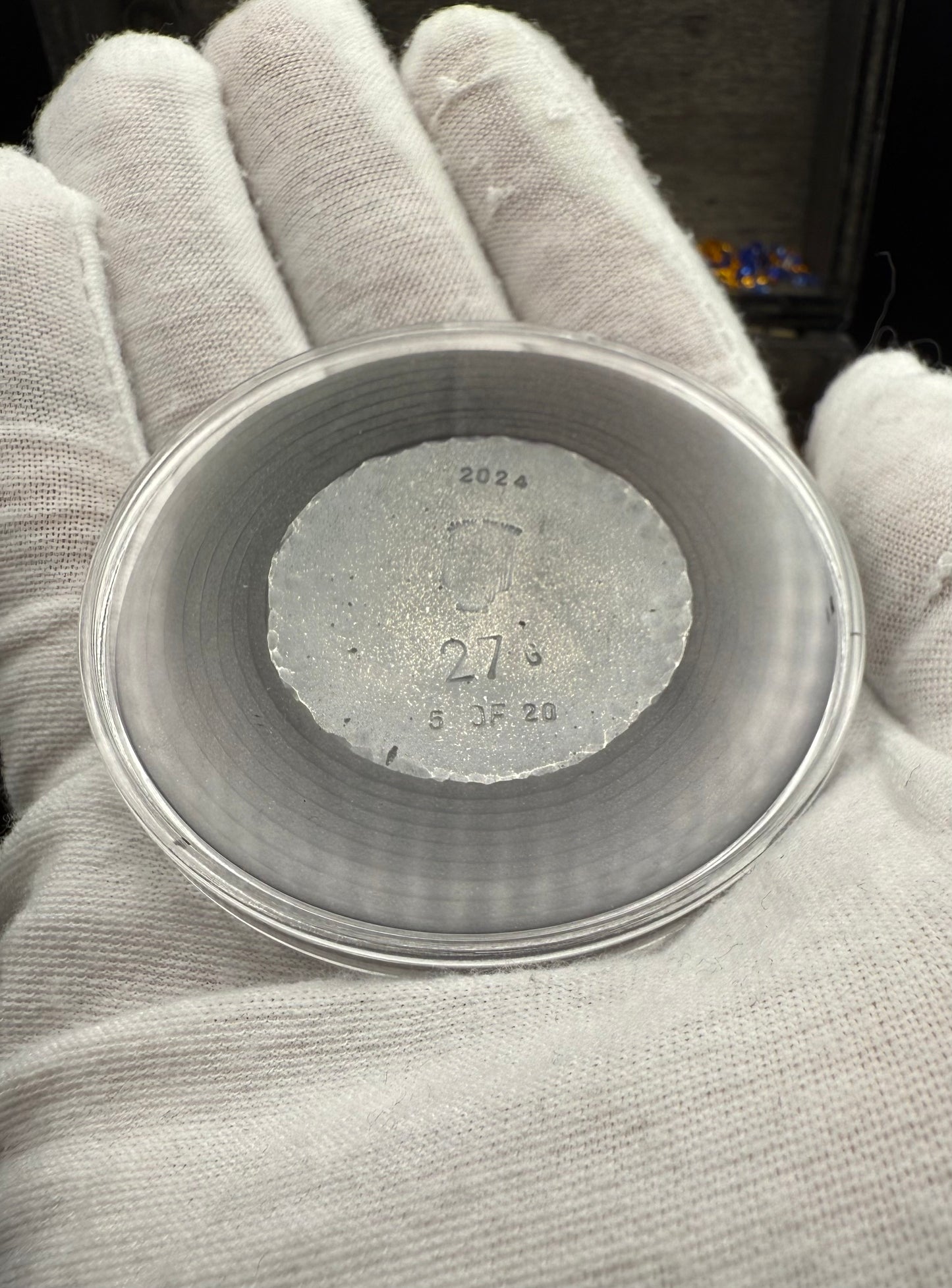 'Dragons Nest Fire Breathing Hatchlings' Hand Crafted by Drone Silver 27 Grams .999 Fine Silver Round Antique Finish Includes Wood Treasure Chest, Capsule & COA. Mint Condition (1 of 20)