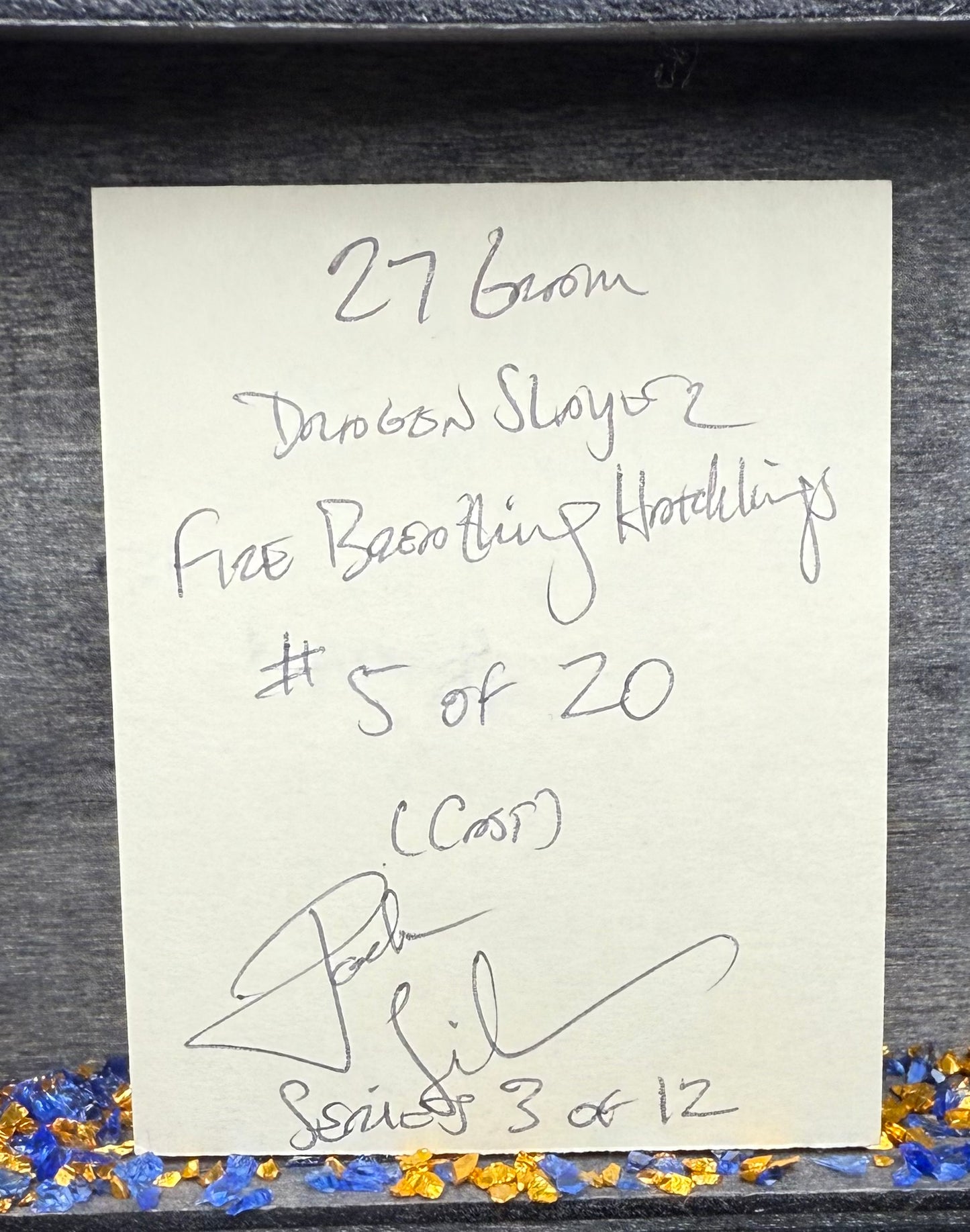 'Dragons Nest Fire Breathing Hatchlings' Hand Crafted by Drone Silver 27 Grams .999 Fine Silver Round Antique Finish Includes Wood Treasure Chest, Capsule & COA. Mint Condition (1 of 20)