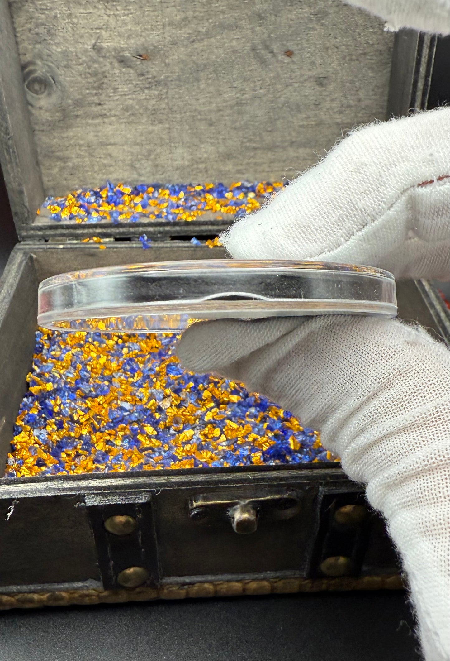 'Dragon Slayer' Hand Crafted by Drone Silver 26 Grams .999 Fine Silver Round Antique Finish Includes Wood Treasure Chest, Capsule & COA (1 of 20)