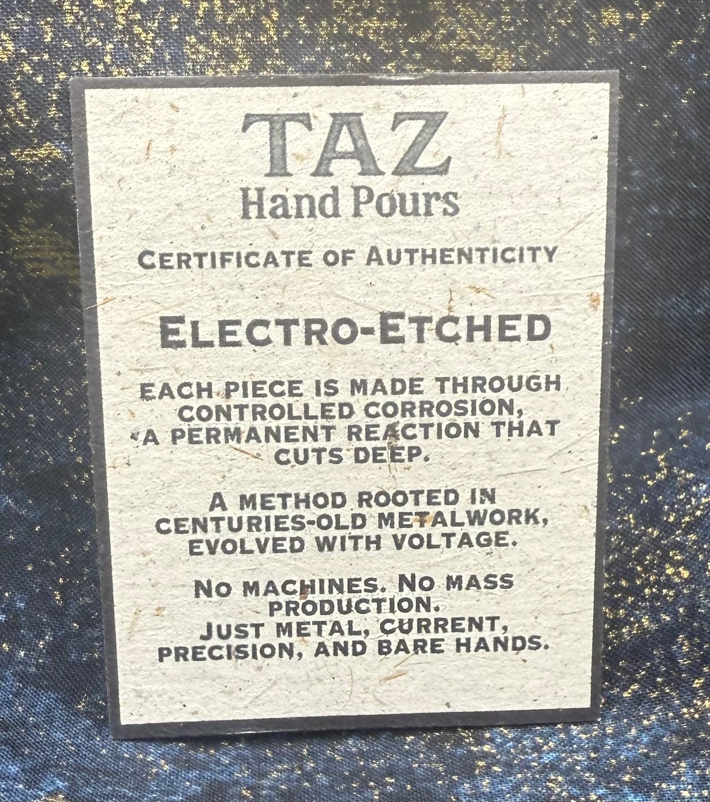 Monster - Electro Etched Art Hand Crafted by Taz Hand Pours Artist Sara Reynolds - Only 1 Ever Made - 16 gram .999 Fine Silver Round Satin Finish Includes Wood Treasure Chest, Capsule & COA