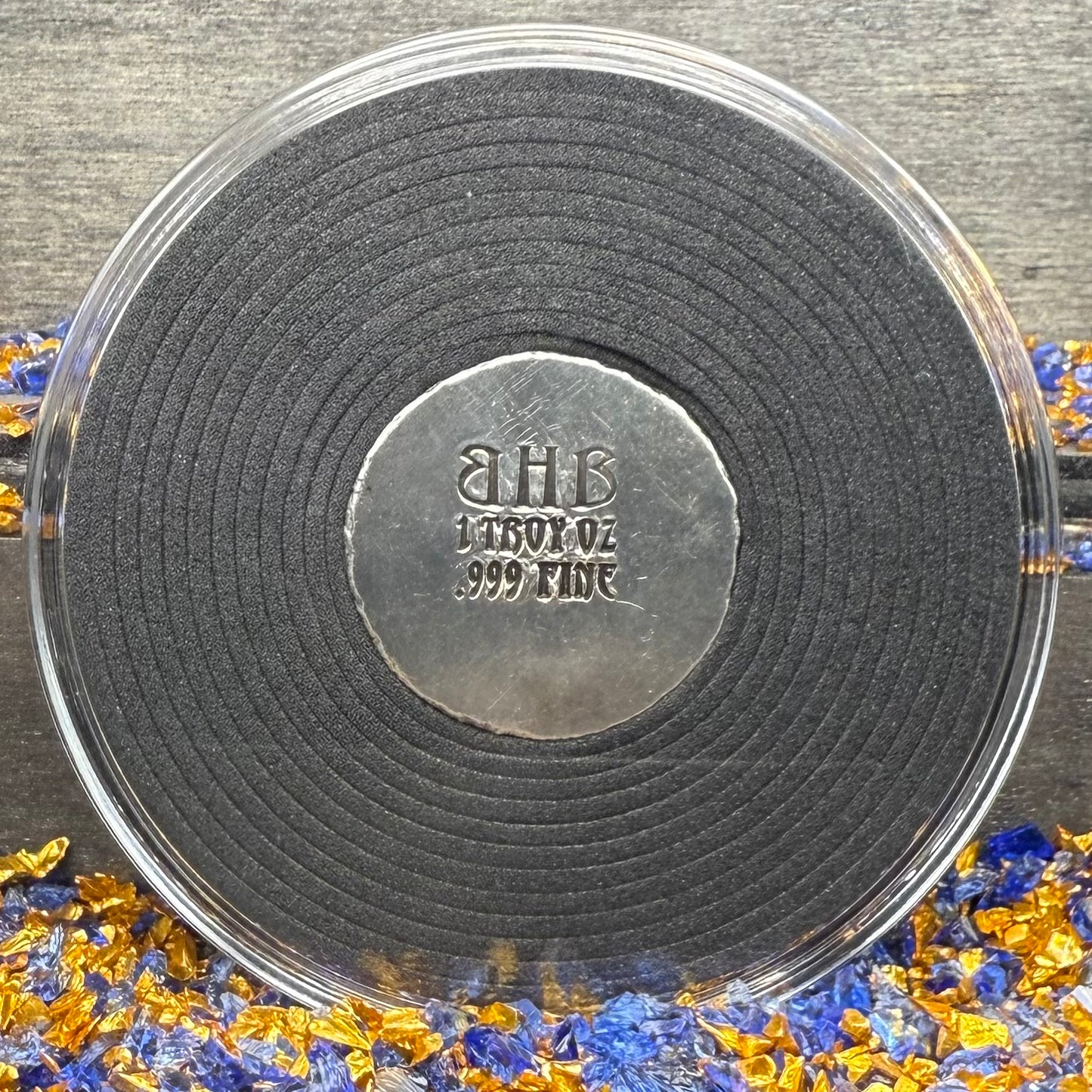 Snake Cycle of Life - Hand Crafted by Black Hand Bullion 1 oz .999 Fine Silver Round Antique Finish Includes Wood Treasure Chest, Capsule & COA Limited Edition