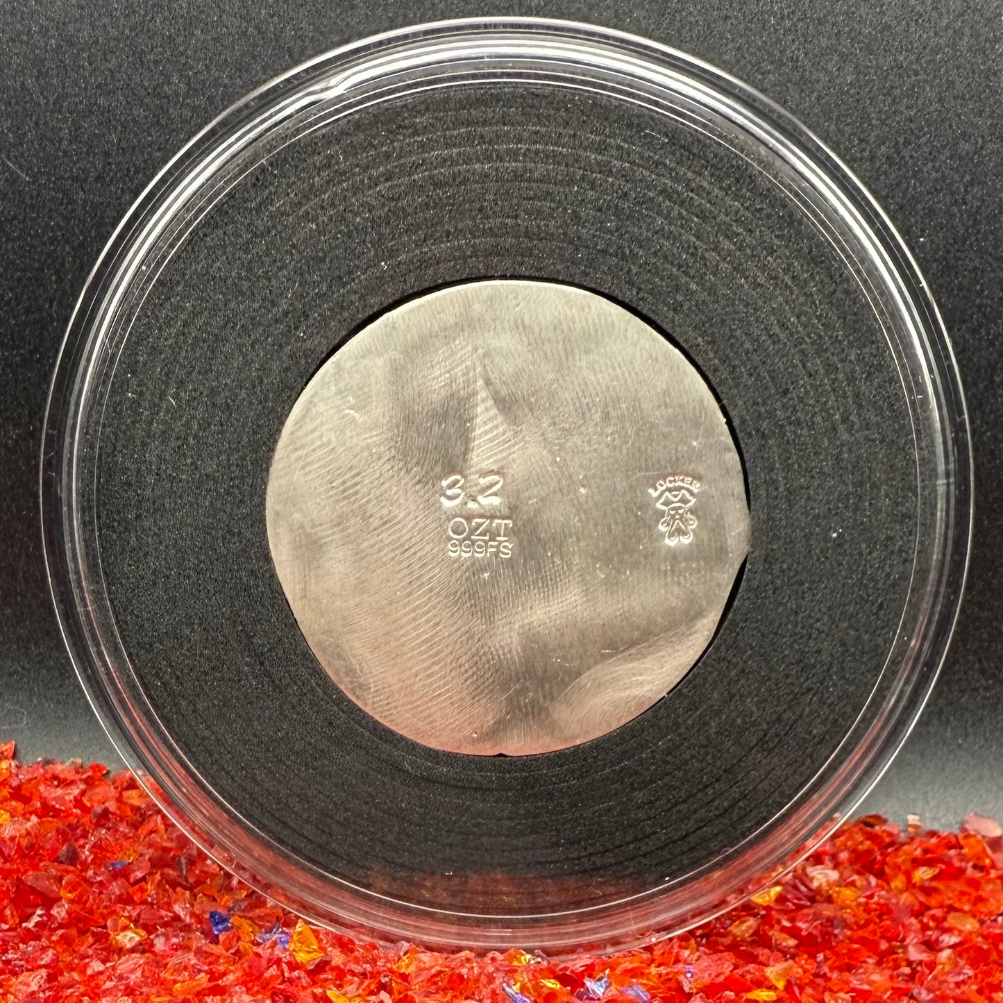 'Louisiana Nights' Hand Crafted by Locker Mint 3.2 oz .999 Fine Silver Round Antique Finish Includes Wood Display Case, Capsule & COA Mint Condition Limited Edition