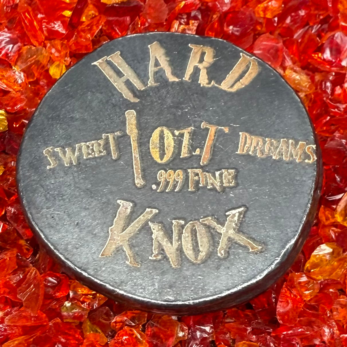 'Freddy Krueger Sweet Dreams' Hand Crafted by Hard Knox Metals 1 oz .999 Fine Silver Round Oxidized Finish Includes Wooden Treasure Box, Capsule & COA Limited Edition