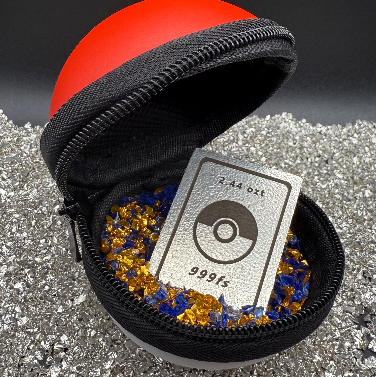 Pokémon Bulbasaur 2.44 oz .999 Pure Silver Trading Card Hand Crafted by St Bee's in England, Satin Finish, Includes Poké Ball & COA, Mint Condition Limited Edition