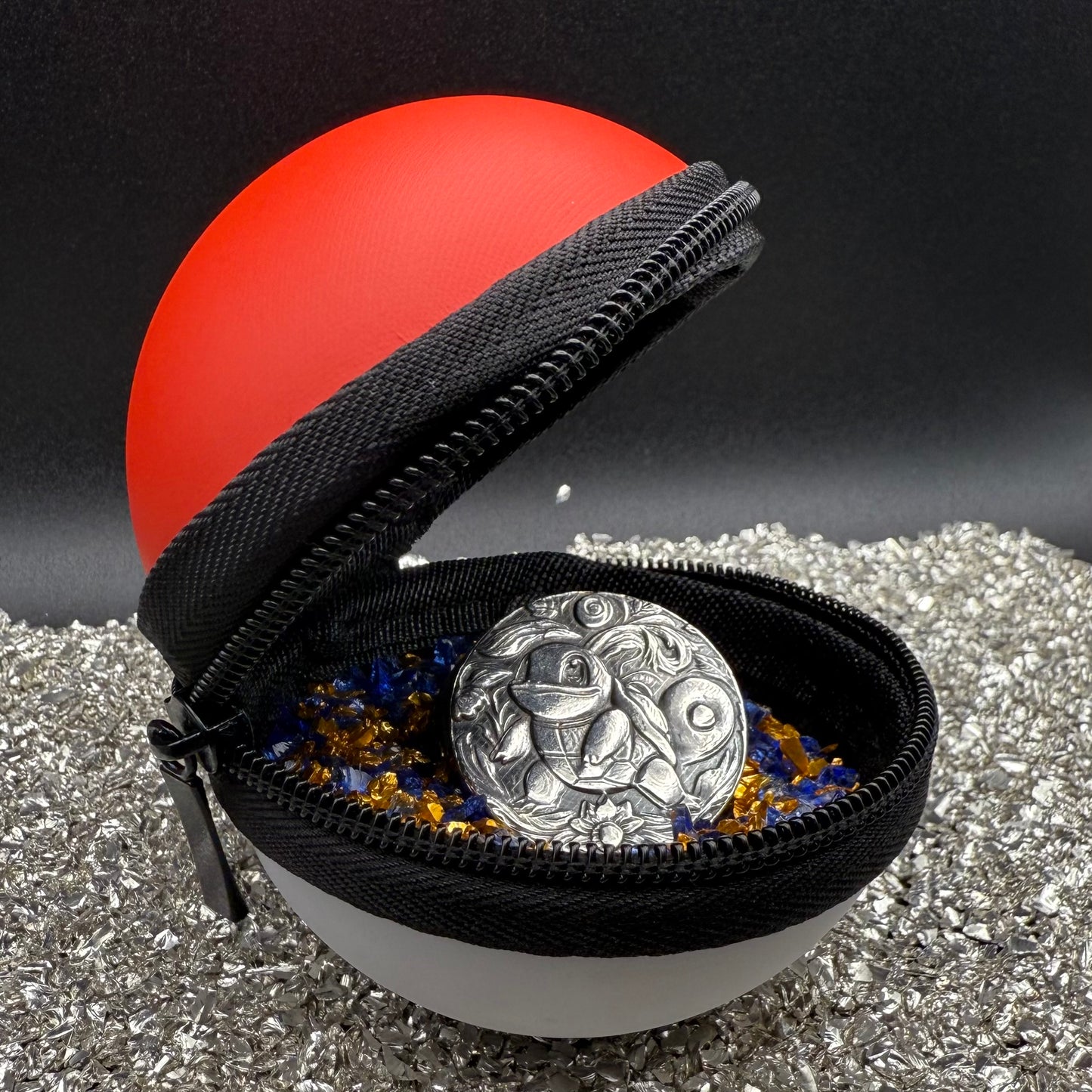 Pokémon 'Squirtle' 2 oz .999 Pure Silver Round Hand Crafted by St Bee's in England, Satin Finish, Includes Poké Ball & COA, Mint Condition Limited Edition