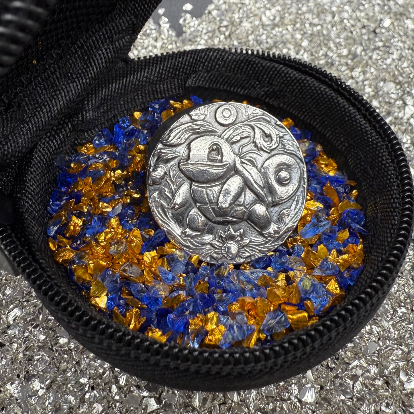 Pokémon 'Squirtle' 2 oz .999 Pure Silver Round Hand Crafted by St Bee's in England, Satin Finish, Includes Poké Ball & COA, Mint Condition Limited Edition