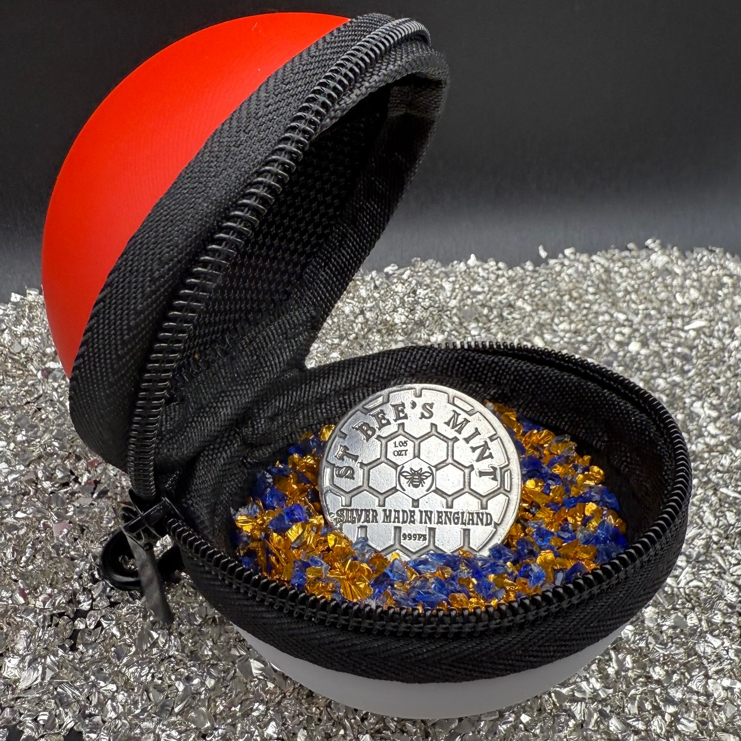 Pokémon ' Gengar' 1.05 oz .999 Pure Silver Round Hand Crafted by St Bee's in England, Satin Finish, Includes Poké Ball & COA, Mint Condition Limited Edition