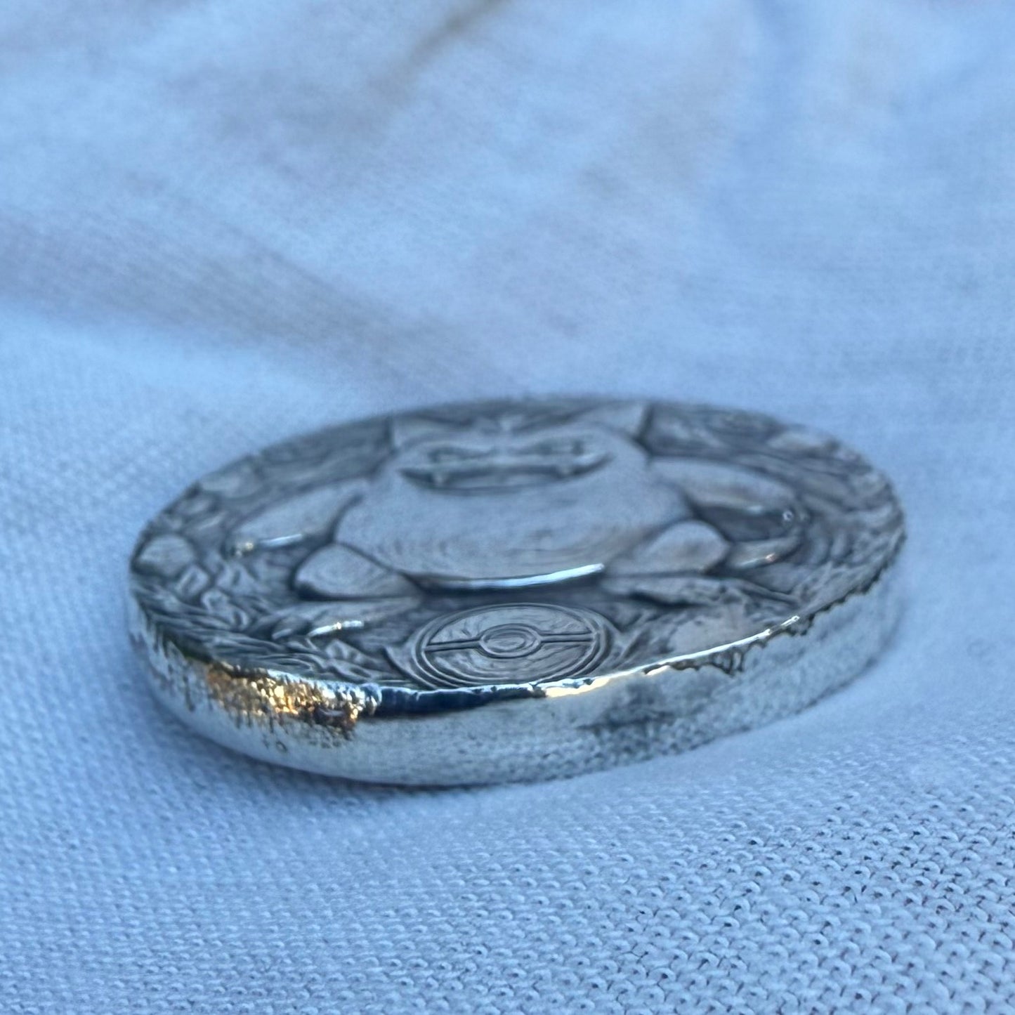 Pokémon ' Gengar' 1.05 oz .999 Pure Silver Round Hand Crafted by St Bee's in England, Satin Finish, Includes Poké Ball & COA, Mint Condition Limited Edition