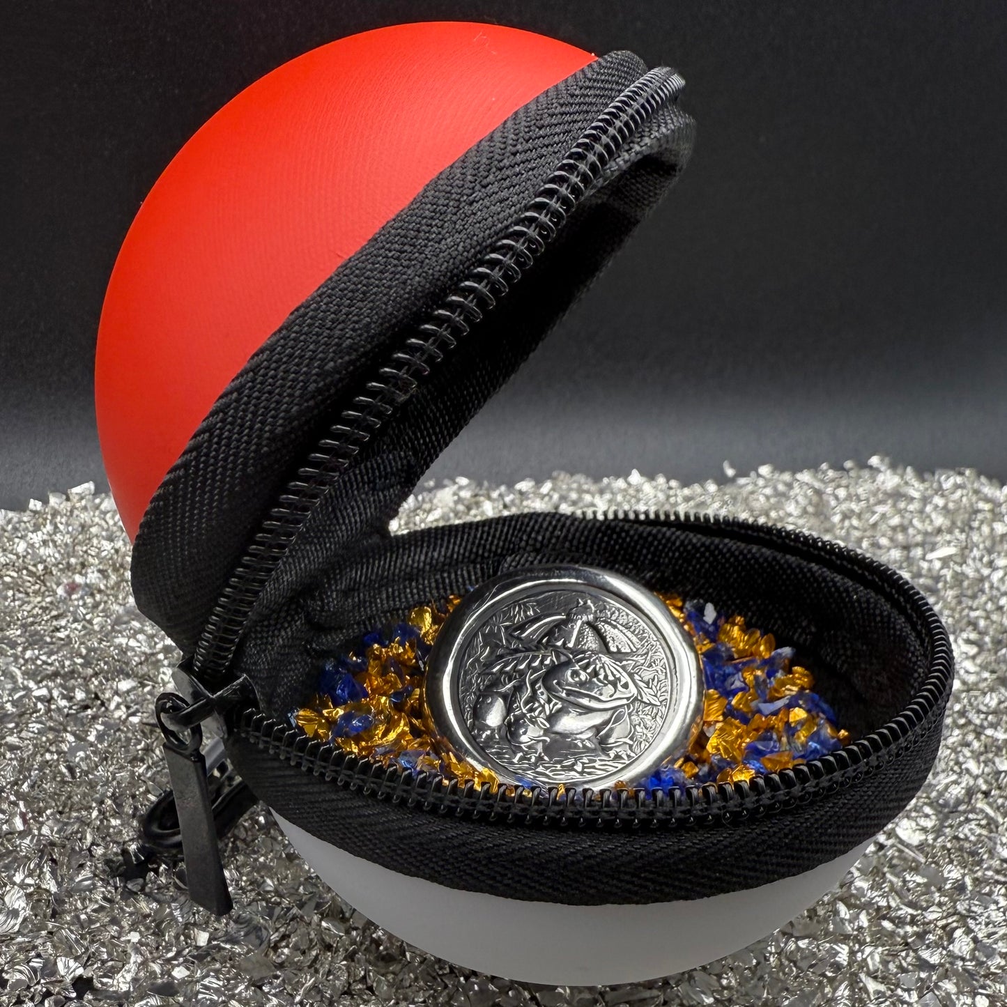 Pokémon 'Venasaur' 1.25 oz .999 Pure Silver Round Hand Crafted by St Bee's in England, Shiny Finish, Includes Poké Ball & COA, Mint Condition Limited Edition