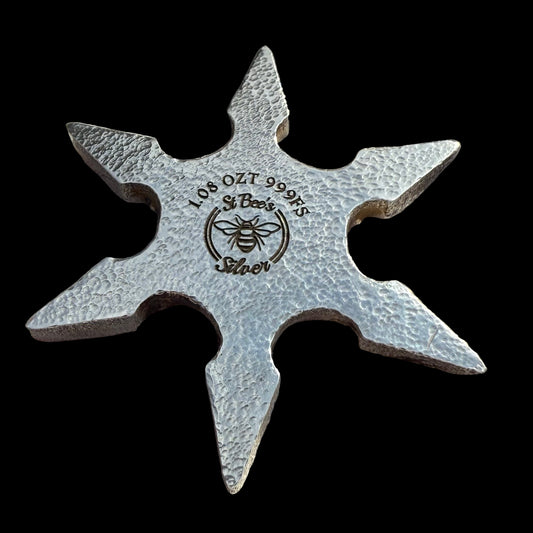 Pokémon 'Charizard Star' 1.08 oz .999 Fine Silver Star Hand Crafted by St Bee's in England, Shiny Finish, Includes Poké Ball & COA, Mint Condition, Limited Edition