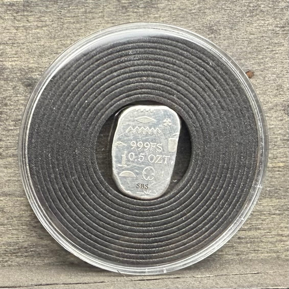 Egyptian Series 'Anubis' .5 oz .999 Pure Silver Nugget Hand Crafted by St Bee's in England, Antique Finish, Includes Wooden Box & COA, Mint Condition Limited Edition