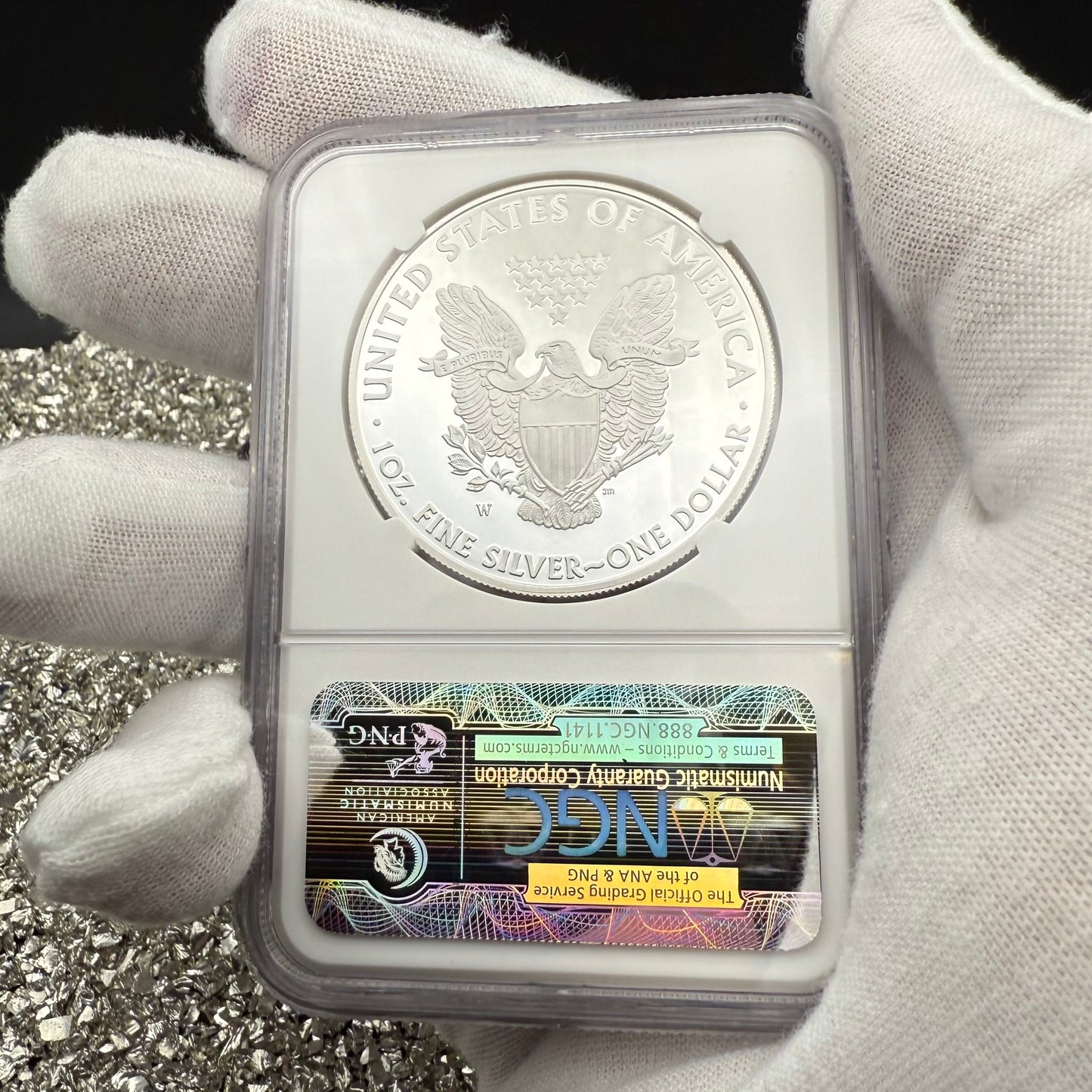 Proof 2010 (W) $1 American Silver Eagle NGC PF70UC Classic Brown Label (1 of 9,023)