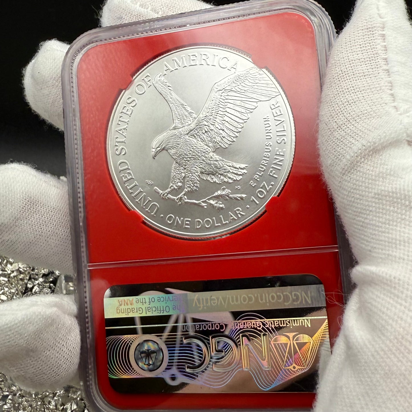 2023 $1 American Silver Eagle NGC MS70 First Day of Issue, West Point Gold Star Label, Red Core Mint Condition (1 of 3,502)