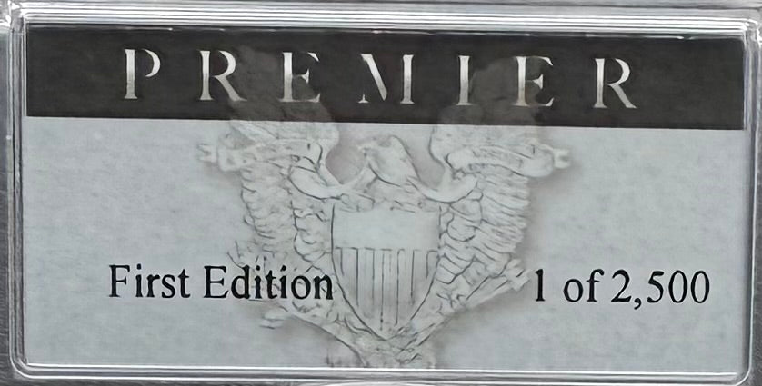 Burnished 2017 (W) $1 American Silver Eagle PCGS SP70 Premier Black Label Mint Condition (1 of 2,500)