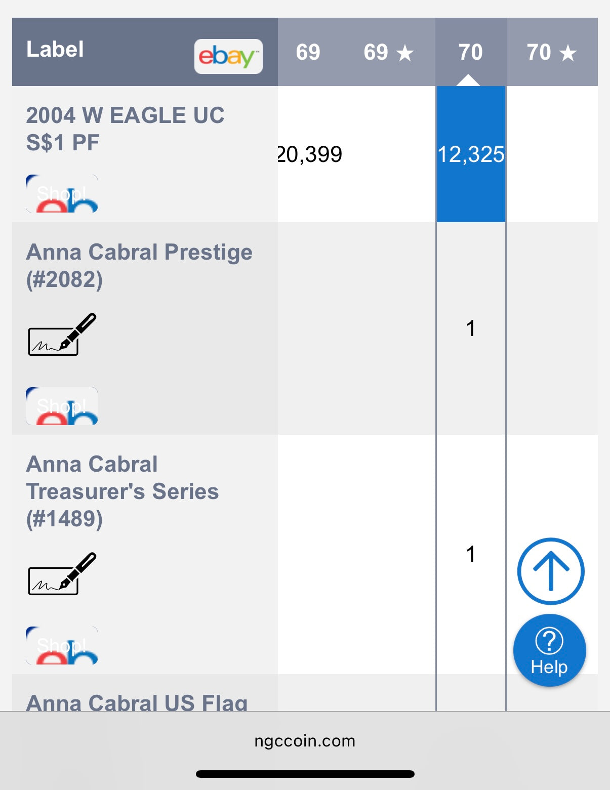 Proof 2004 (W) $1 American Silver Eagle NGC PF70UC Modern Brown Label (1 of 12,325)