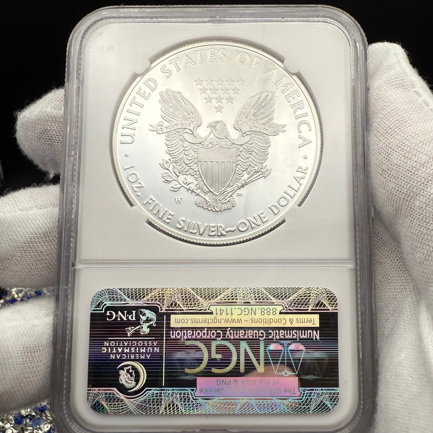 Proof 2012 (W) $1 American Silver Eagle NGC PF70UC First Releases Eagle Label White Holder (1 of 4,222)