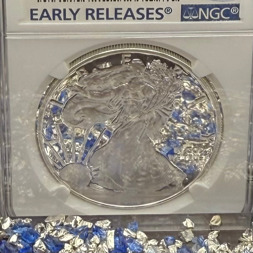 Proof 2018 (S) $1 American Silver Eagle NGC PF70UC Early Releases Classic Blue Label White Holder (1 of 4,975) Mint