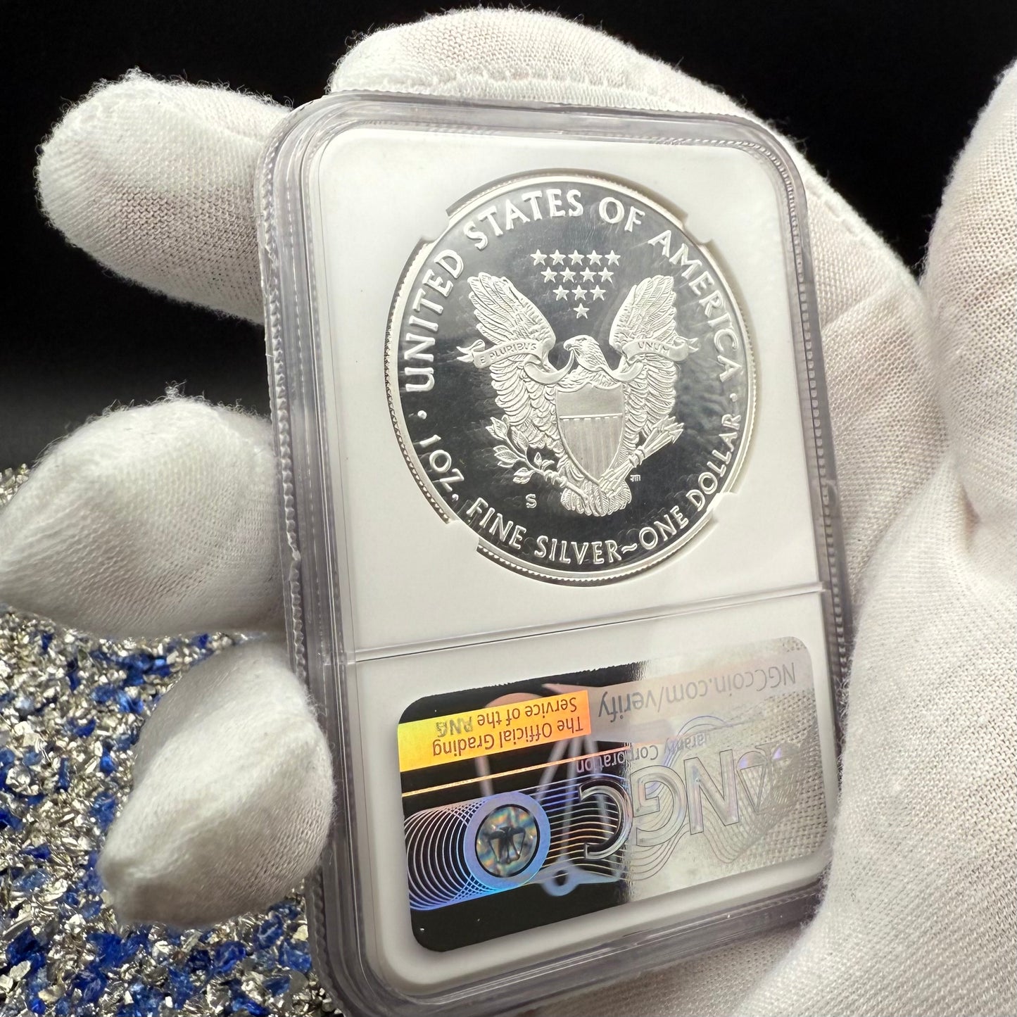 Proof 2018 (S) $1 American Silver Eagle NGC PF70UC Early Releases Classic Blue Label White Holder (1 of 4,975) Mint