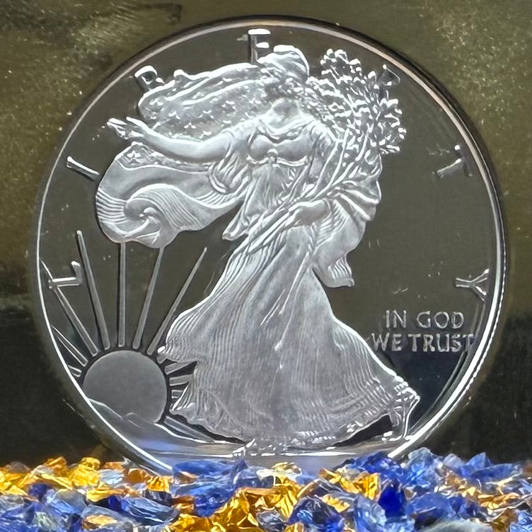 Proof 2018 (W) $1 American Silver Eagle NGC PF70UC Classic Brown Label Gold Foil (1 of 5,446)