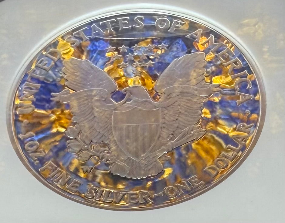 Proof 2007 (W) $1 American Silver Eagle NGC PF70UC Early Releases Class Blue Label White Holder (1 of 16,133) Mint