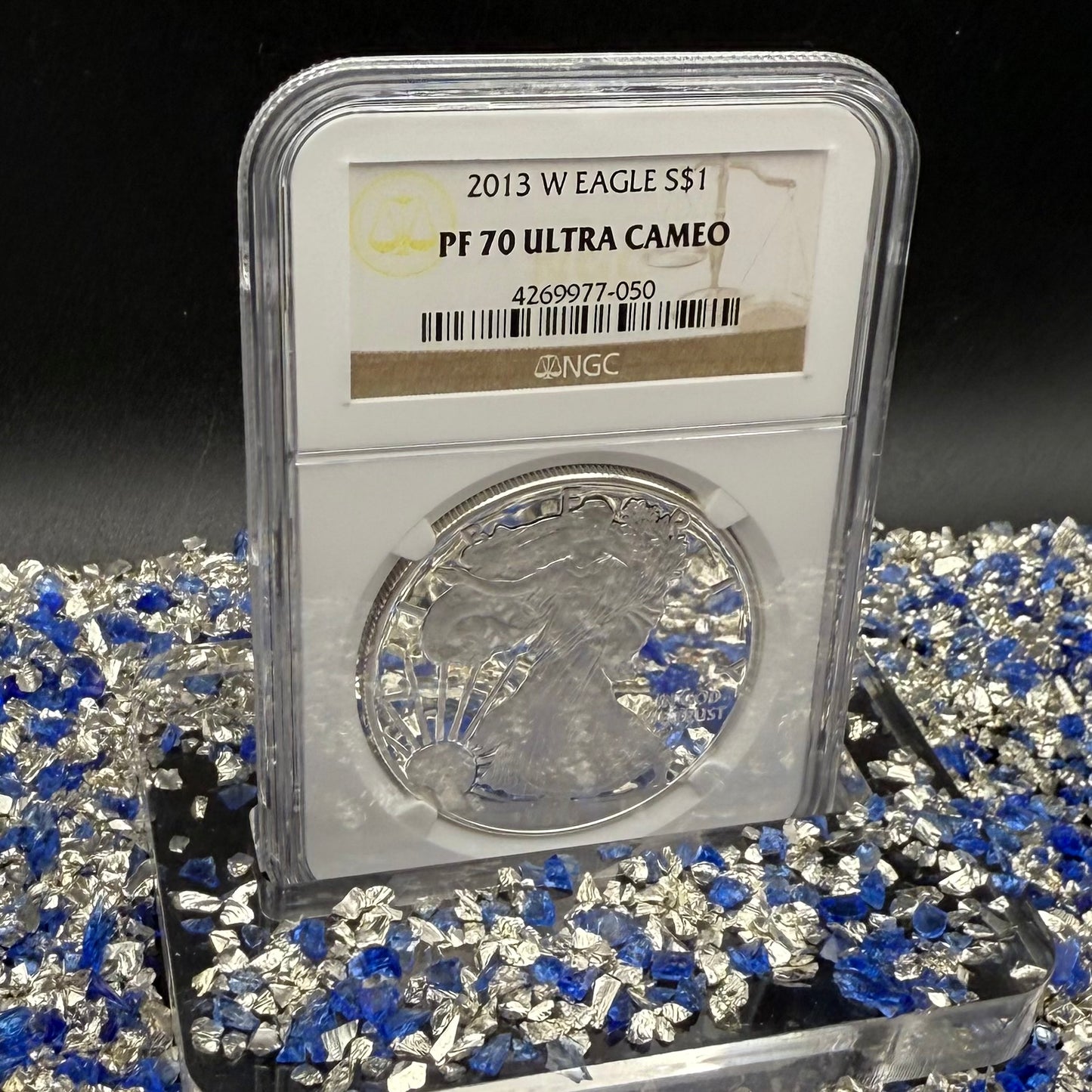 Proof 2013 (W) $1 American Silver Eagle NGC PF70 Classic Brown Label (1 of 8,802)