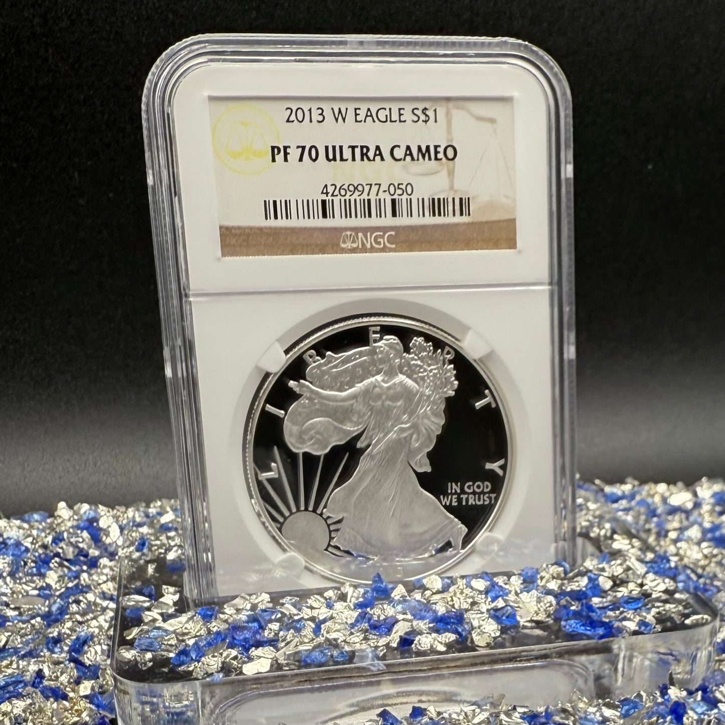 Proof 2013 (W) $1 American Silver Eagle NGC PF70 Classic Brown Label (1 of 8,802)