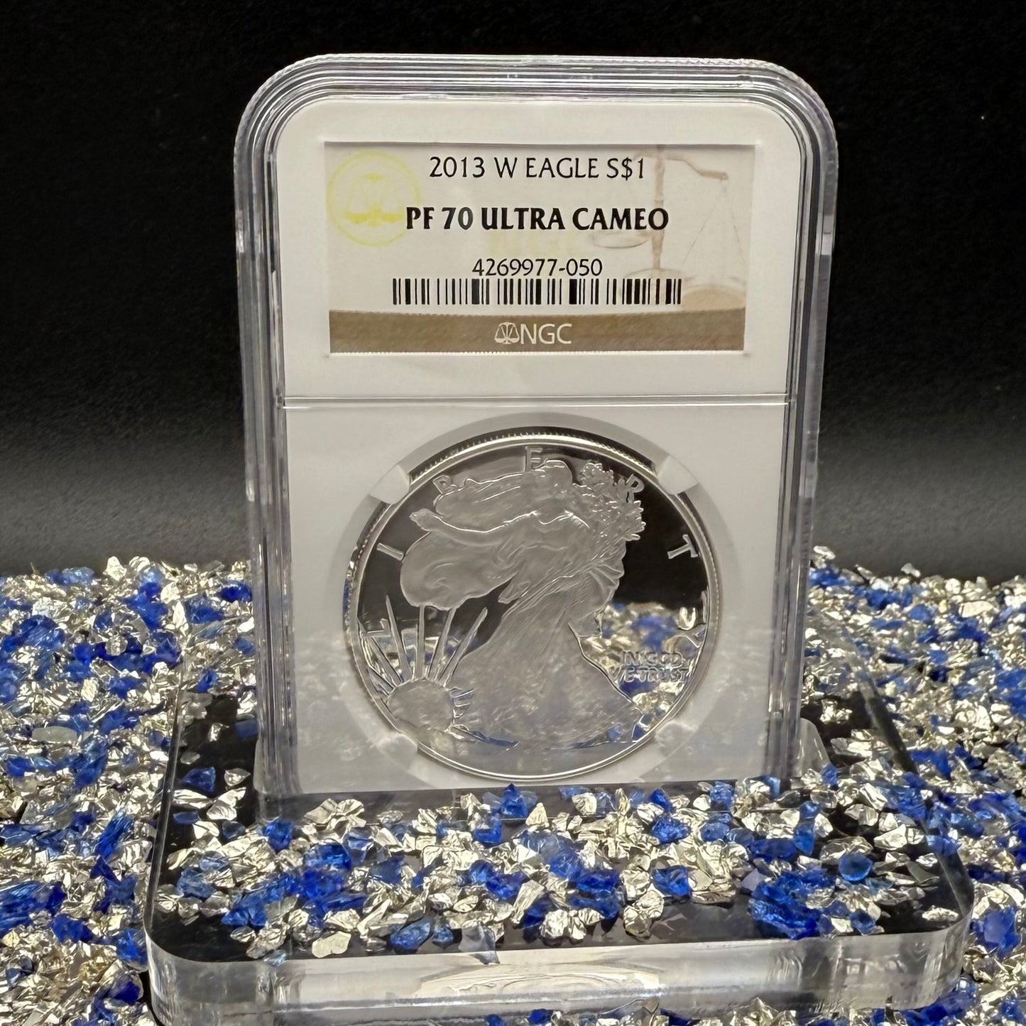 Proof 2013 (W) $1 American Silver Eagle NGC PF70 Classic Brown Label (1 of 8,802)