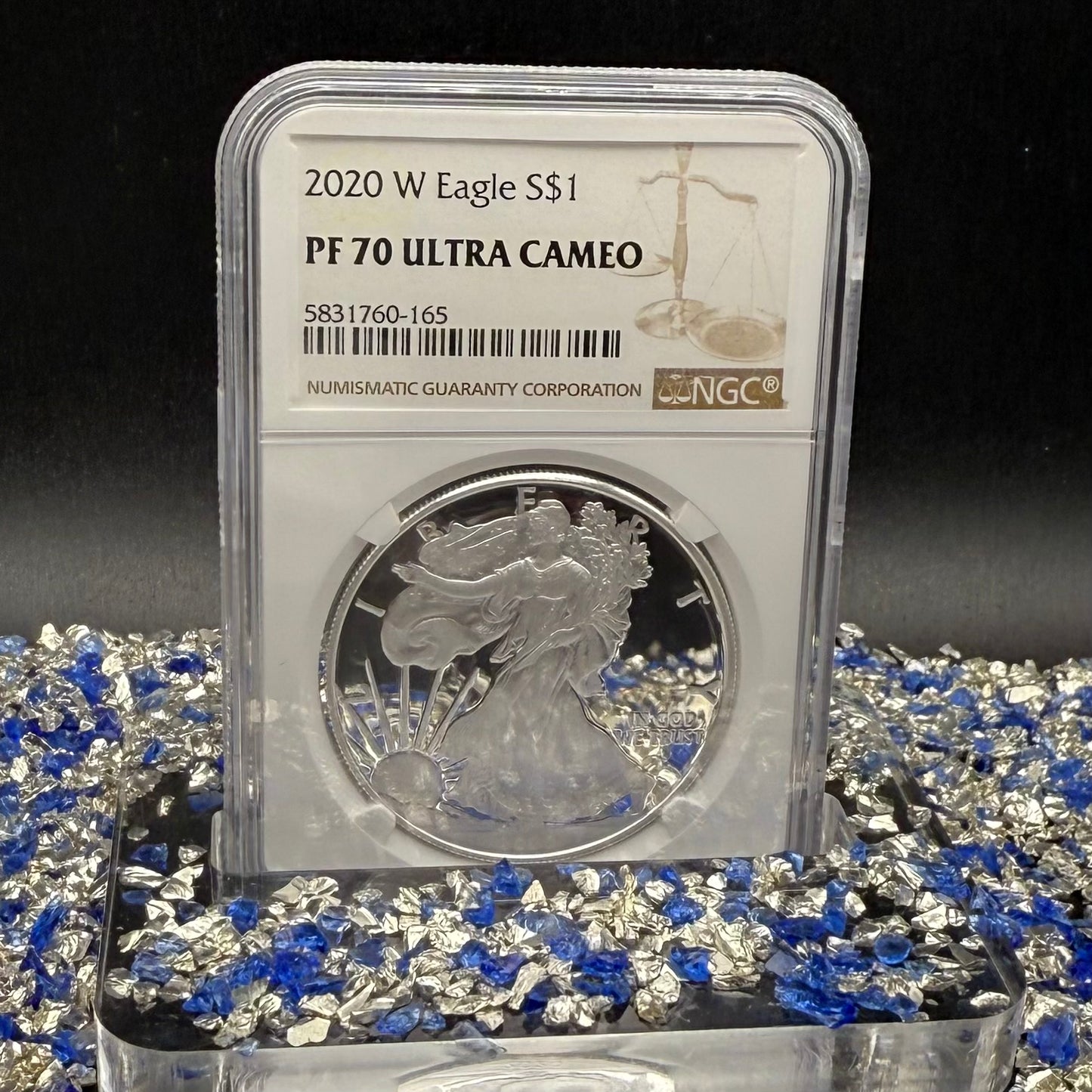 Proof 2020 (W) $1 American Silver Eagle NGC PF70UC Modern Brown Label (1 of 11,052)