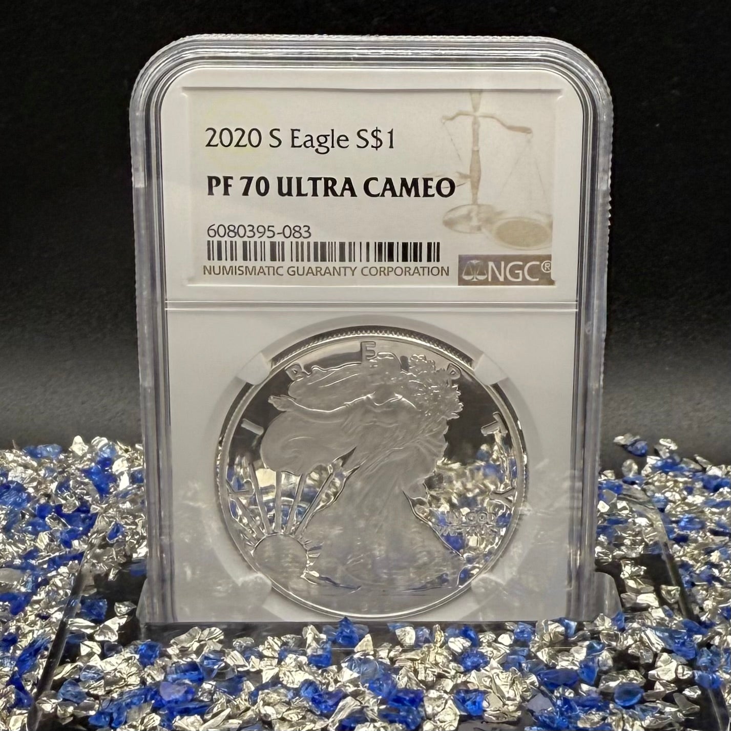 Proof 2020 (S) $1 American Silver Eagle NGC PF70UC Brown Label Spotless! (1 of 2,719)