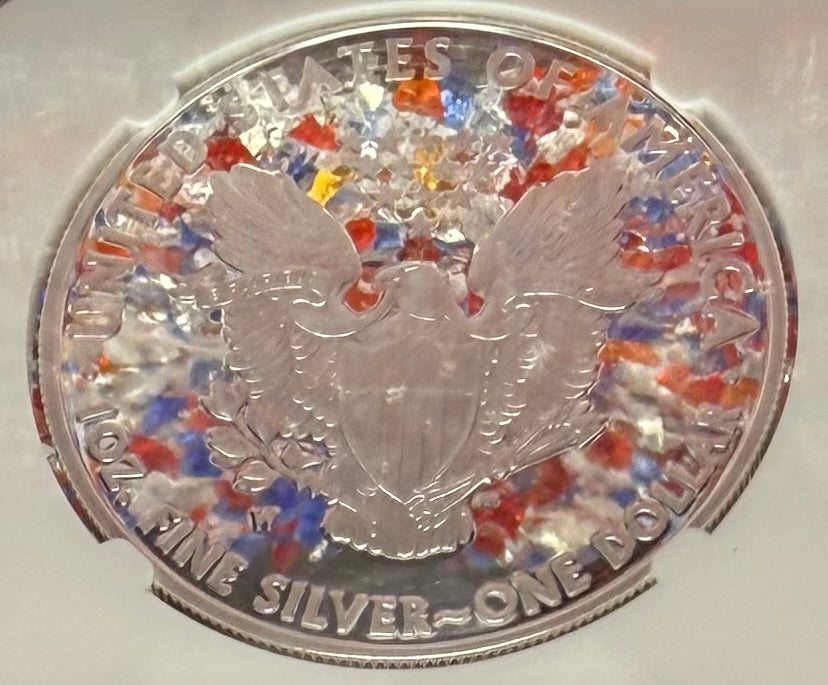 Proof 2011 (W) $1 American Silver Eagle NGC PF70 American Flag Label Mint Condition (1 of 9,295)