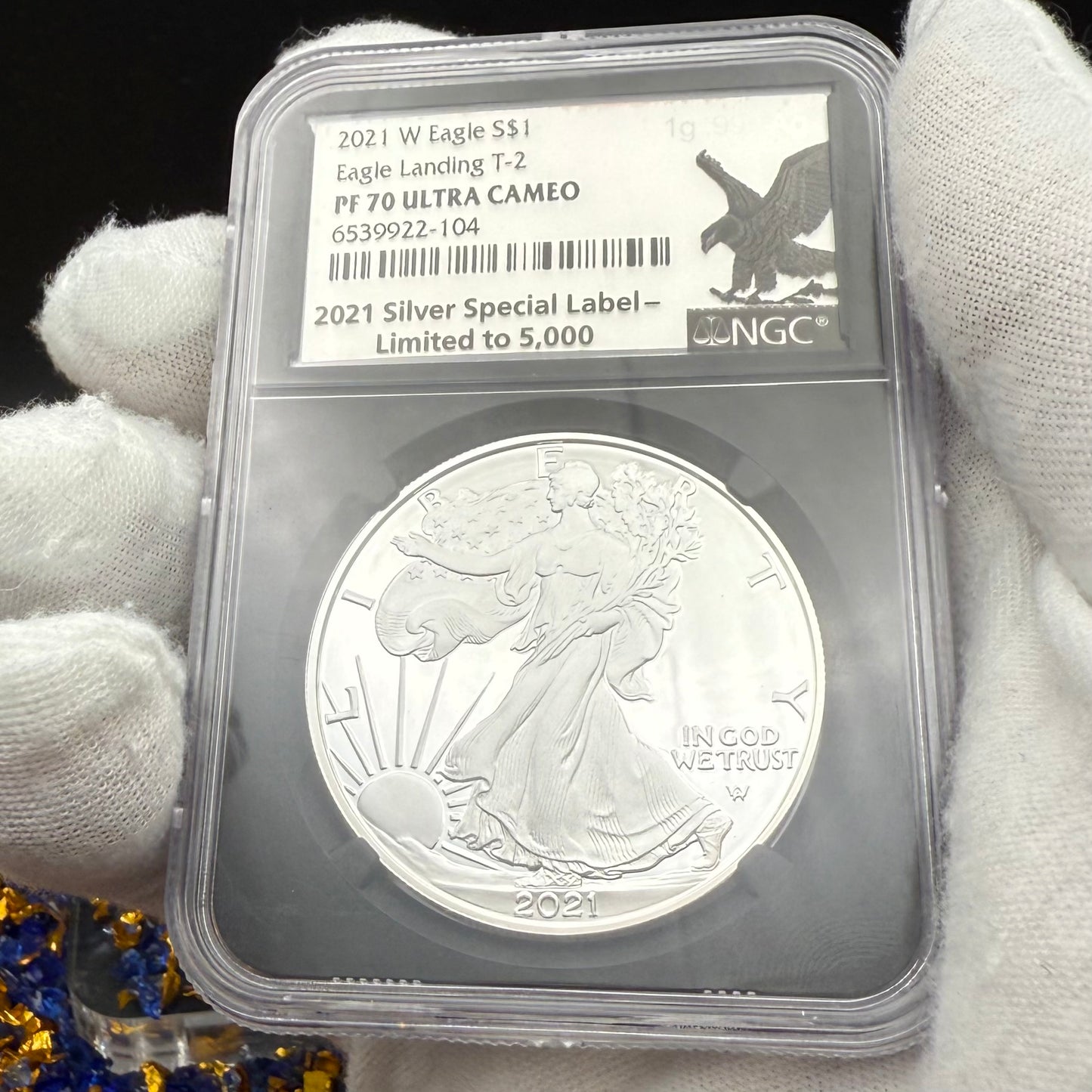 Proof 2021 (W) $1 American Silver Eagle NGC PF70UC T-2 Special Edition Label (1 of 5,000)