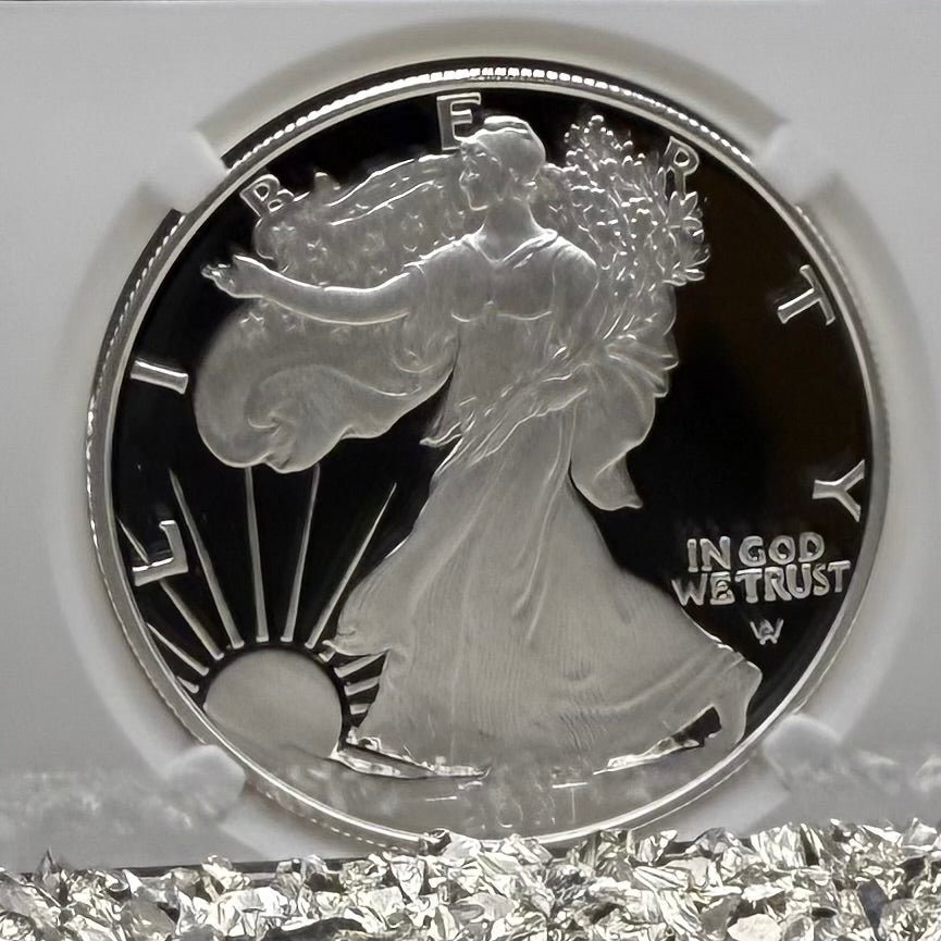 Proof 2021 (W) $1 American Silver Eagle NGC PF70 Type 2 First Releases Michael Gaudioso Signed (1 of 3,733) Mint Condition