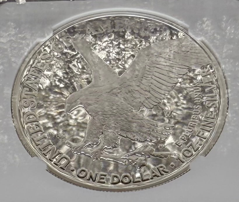 Proof 2021 (W) $1 American Silver Eagle NGC PF70 Type 2 First Releases Michael Gaudioso Signed (1 of 3,733) Mint Condition