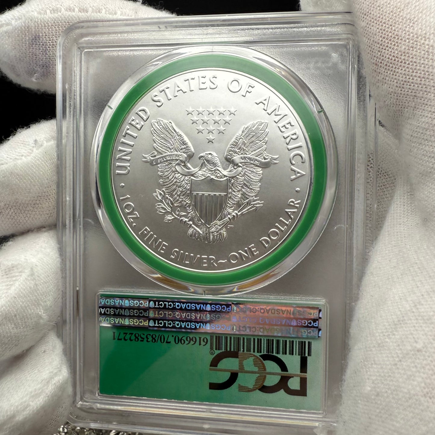2017 $1 American Silver Eagle PCGS MS70 Business Strike Direct from US Mint Sealed Box Green Mint!