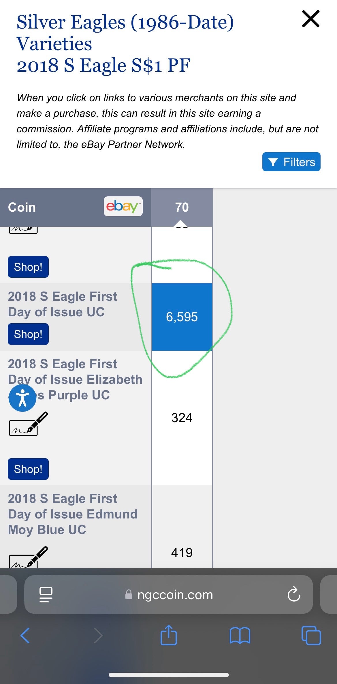 Proof 2018 (S) $1 American Silver Eagle NGC PF70 Golden Gate Bridge Holder (1 of 6,595)