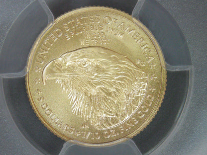 2024 $5 American Gold Eagle PCGS MS70 First Strike Flag Label (Rare 1 of 1,232)