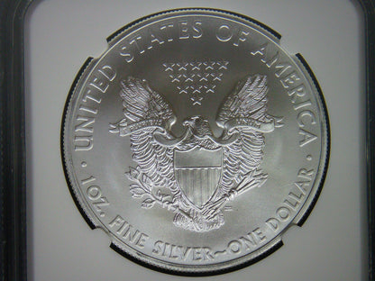 2012 $1 American Silver Eagle NGC MS70 First Releases American Eagle Label (1 of 39,967)
