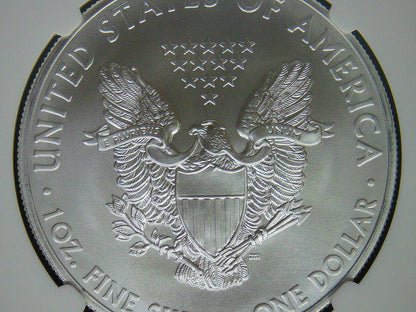 2012 $1 American Silver Eagle NGC MS70 First Releases American Eagle Label (1 of 39,967)