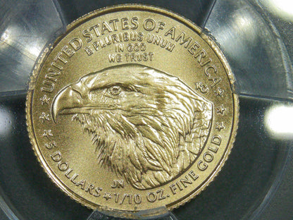 2021 $5 American Gold Eagle (2 Coin Set) PCGS MS70 First Strike Flag Type 1 and Type 2