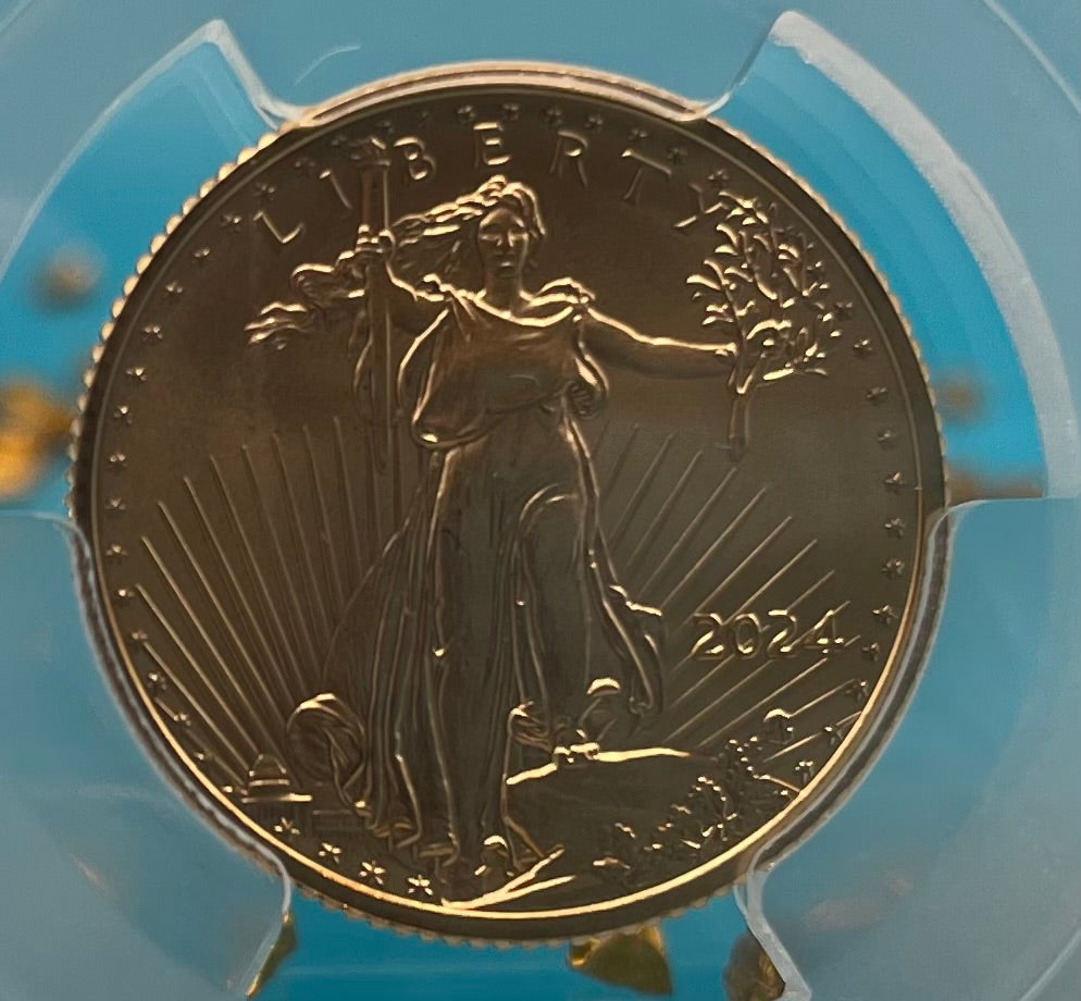 2024 $10 American Gold Eagle PCGS MS69 First Strike Flag Label (Rare 1 of 58)