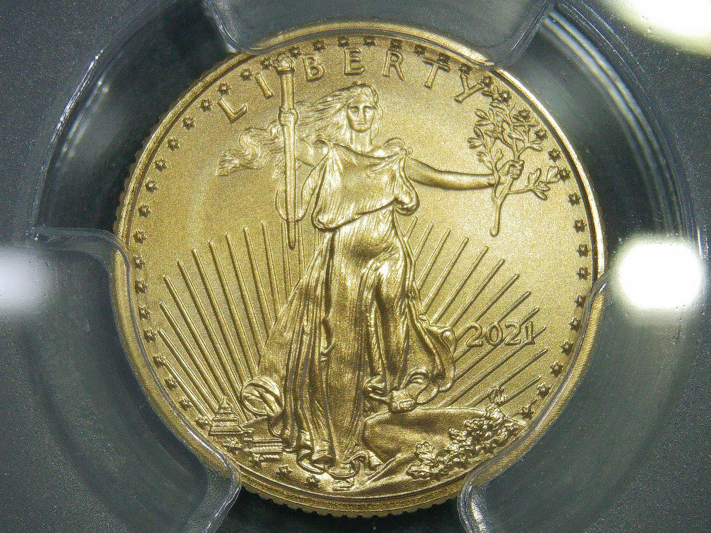 2021 $5 American Gold Eagle (2 Coin Set) PCGS MS70 First Strike Flag Type 1 and Type 2