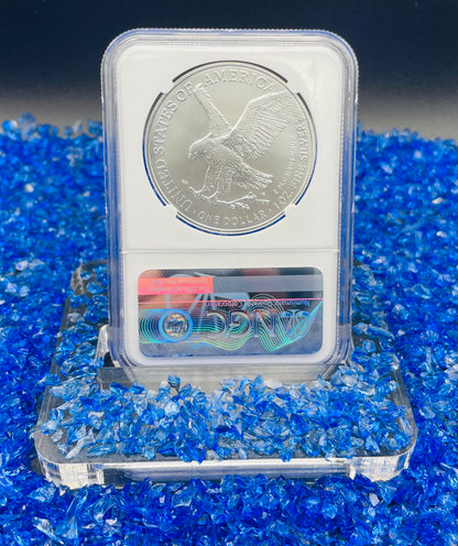 2021 (S) $1 American Silver Eagle NGC MS70 ER Emergency Issue Blue Label Mint Condition (Rare 1 of 2,201)