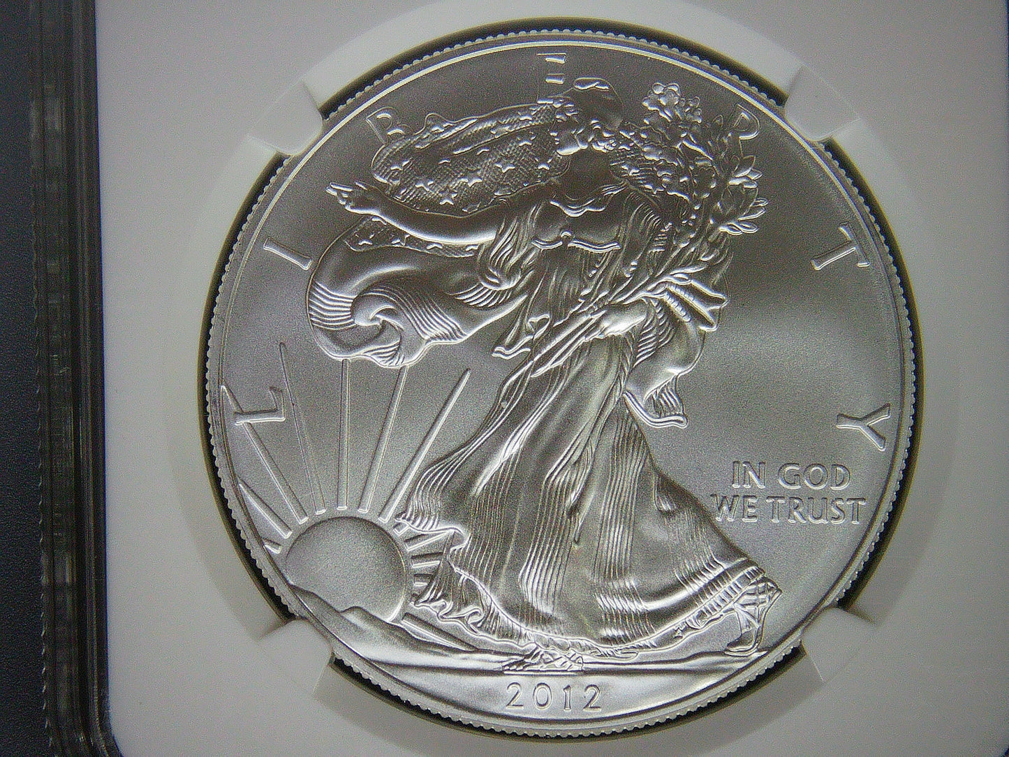 2012 $1 American Silver Eagle NGC MS70 First Releases American Eagle Label (1 of 39,967)