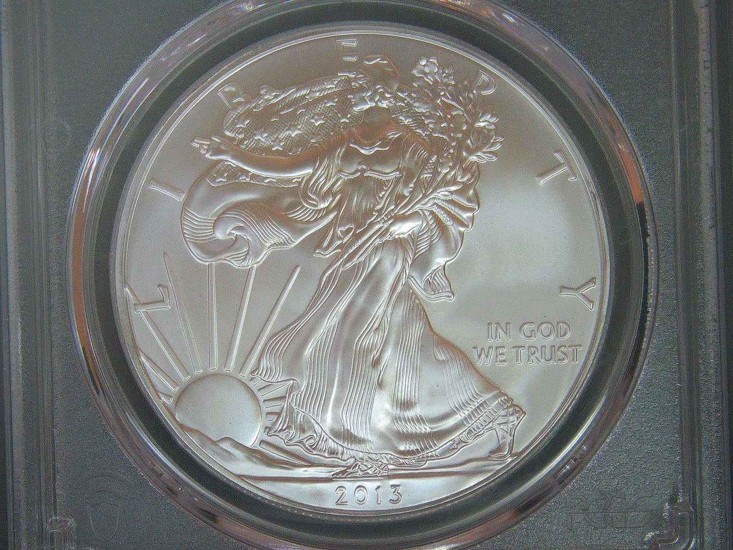 2013 (S) $1 American Silver Eagle PCGS MS70 Business Strike Blue Label (1 of 30,595)