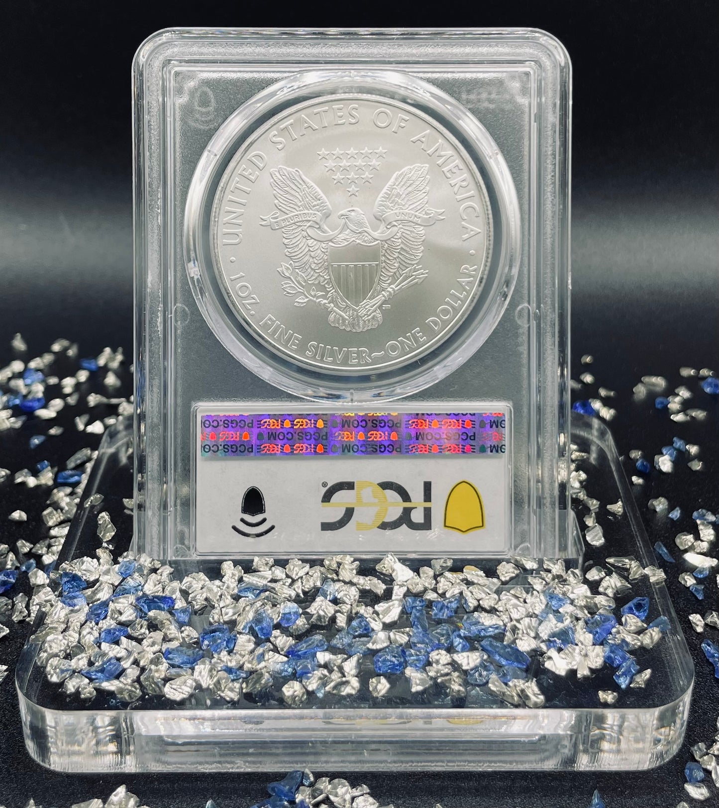 2010 Philadelphia $1 American Silver Eagle PCGS MS70 Business Strike Blue Label