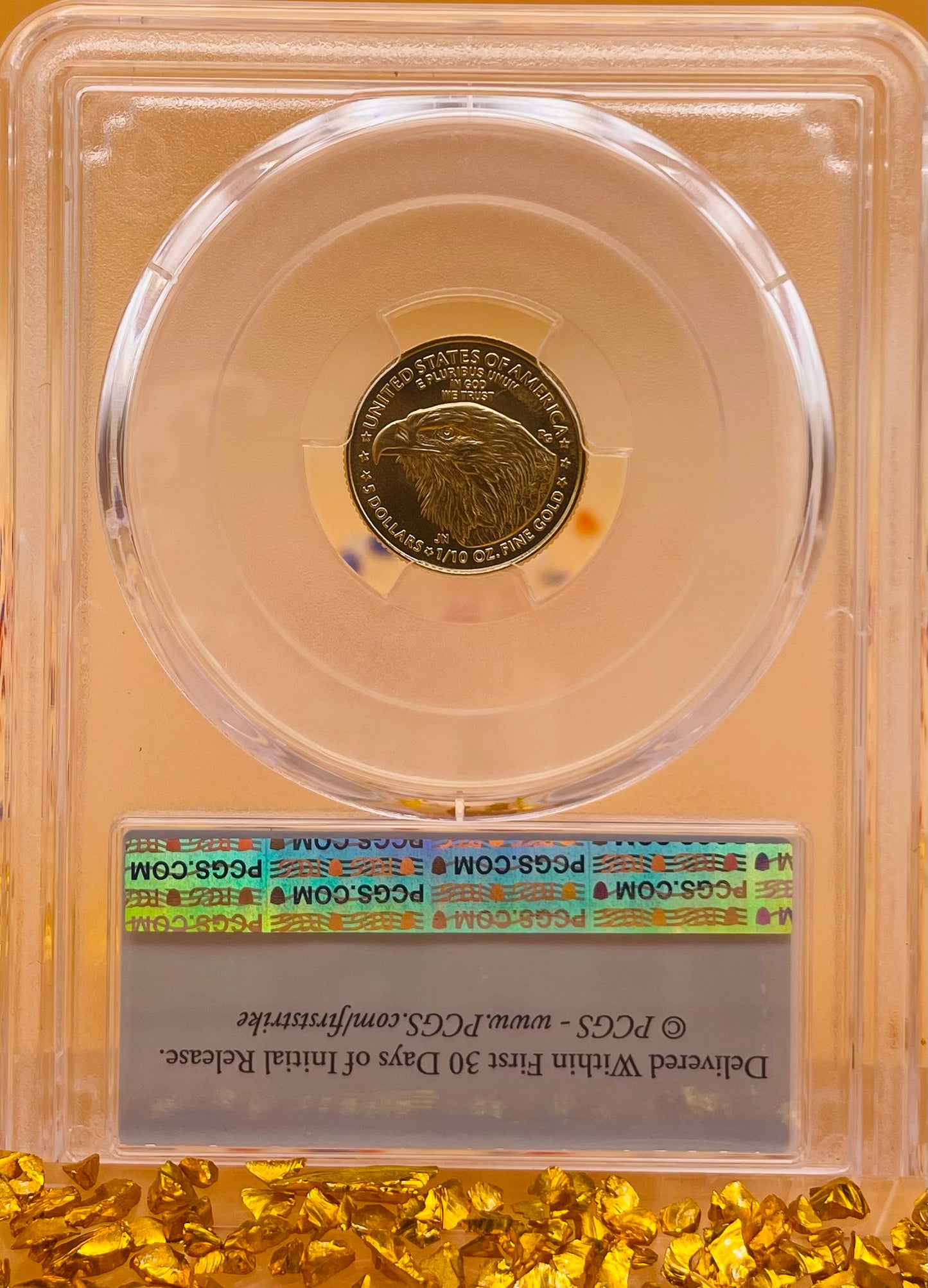 2024 $5 American Gold Eagle PCGS MS70 First Strike Flag Label (Rare 1 of 1,232)