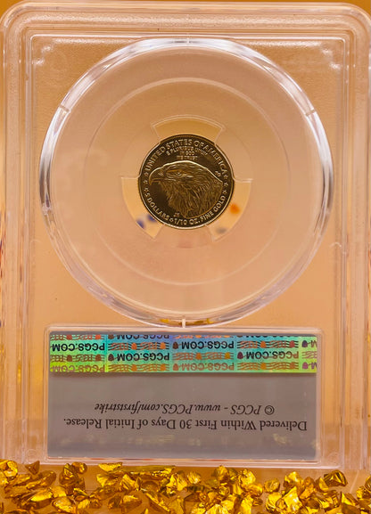 2024 $5 American Gold Eagle PCGS MS70 First Strike Flag Label (Rare 1 of 1,232)