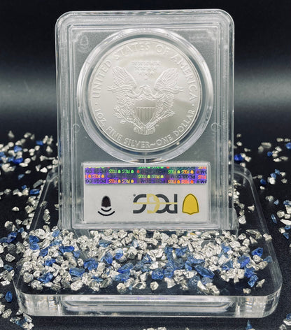 2010 Philadelphia $1 American Silver Eagle PCGS MS70 Business Strike Blue Label